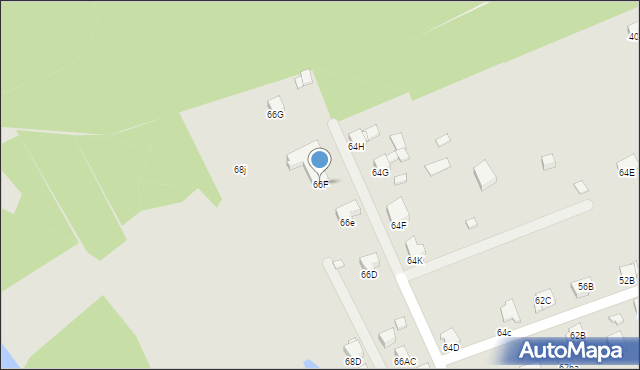 Rybnik, Jodłowa, 66F, mapa Rybnika