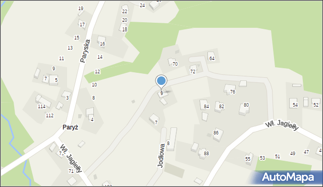 Rzeszotary, Jodłowa, 9, mapa Rzeszotary