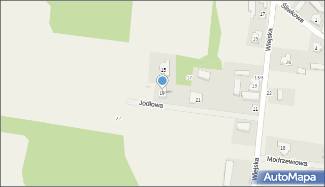 Santocko, Jodłowa, 19, mapa Santocko