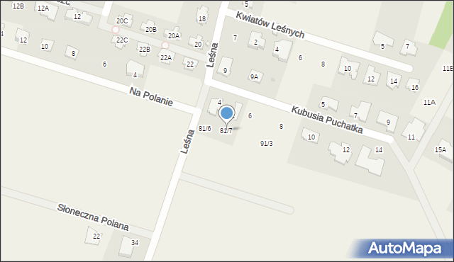 Sękocin Nowy, Jodłowa, 81/7, mapa Sękocin Nowy