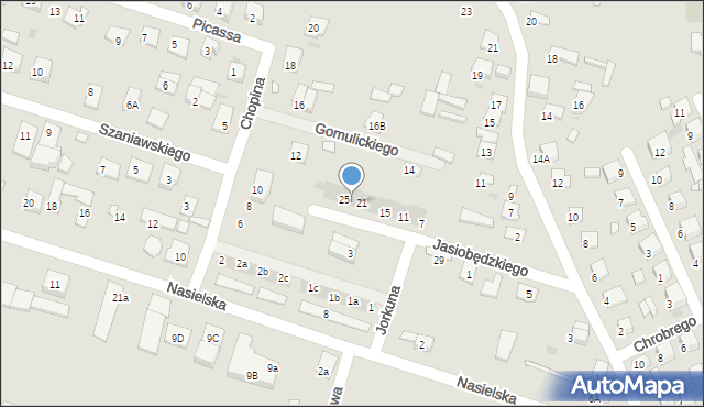 Serock, Jorkuna Adama, 23, mapa Serock