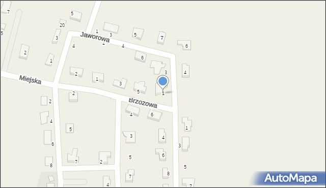 Siemianice, Jodłowa, 1, mapa Siemianice