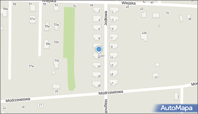 Sieradz, Jodłowa, 12, mapa Sieradz