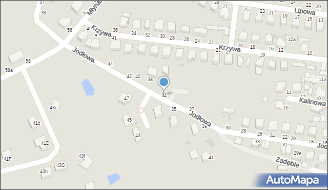Skierniewice, Jodłowa, 34, mapa Skierniewic