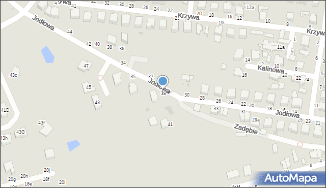 Skierniewice, Jodłowa, 39, mapa Skierniewic