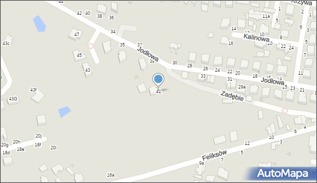 Skierniewice, Jodłowa, 41, mapa Skierniewic