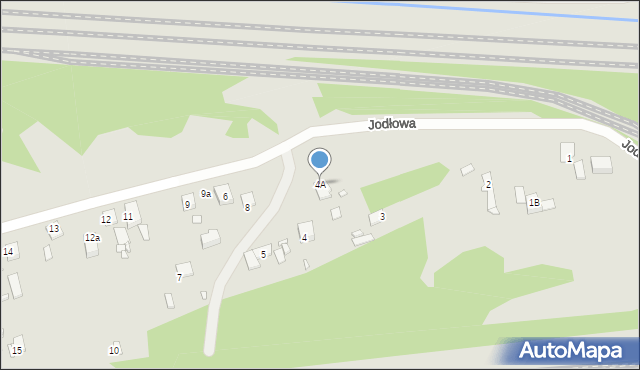 Sławków, Jodłowa, 4A, mapa Sławków