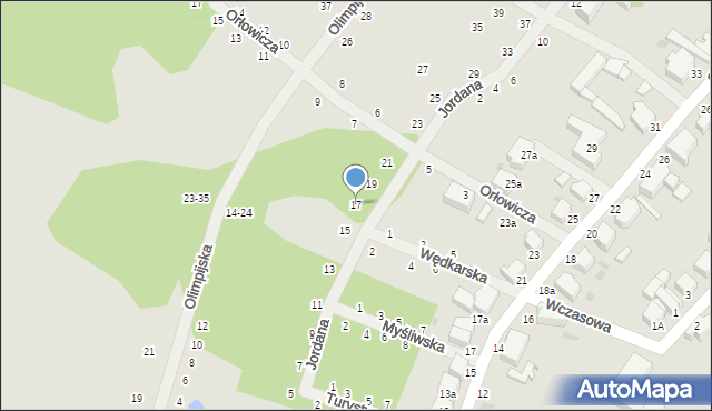 Słupsk, Jordana Henryka, 17, mapa Słupska