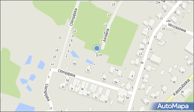 Słupsk, Jordana Henryka, 3, mapa Słupska