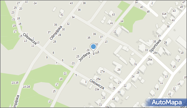 Słupsk, Jordana Henryka, 4, mapa Słupska