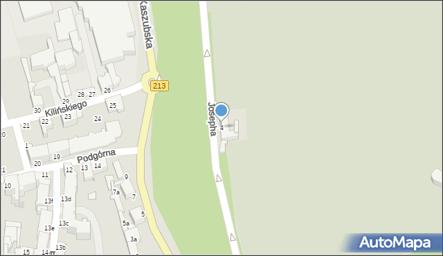 Słupsk, Josepha Maxa, rabina dr., 4, mapa Słupska