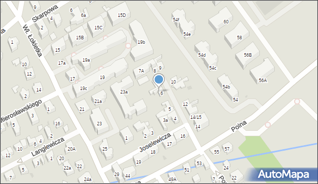 Sopot, Joselewicza Berka, płk., 7, mapa Sopotu