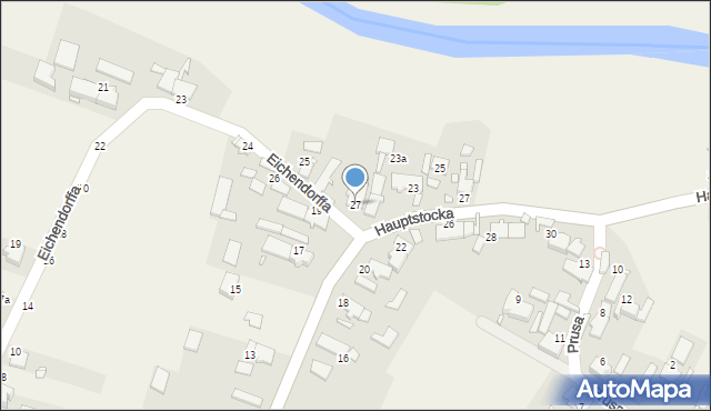 Staniszcze Małe, Józefa von Eichendorffa, 27, mapa Staniszcze Małe