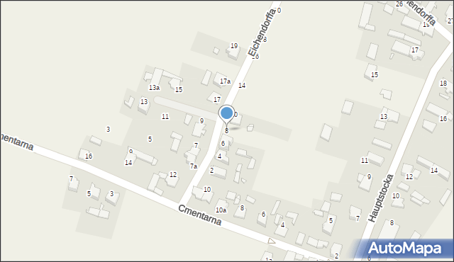 Staniszcze Małe, Józefa von Eichendorffa, 8, mapa Staniszcze Małe