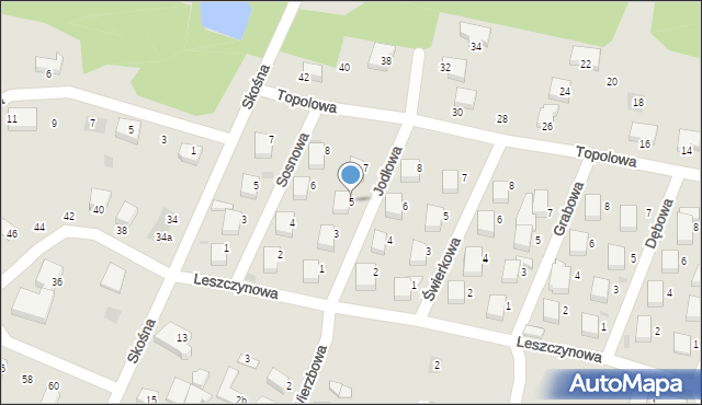 Starogard Gdański, Jodłowa, 5, mapa Starogard Gdański