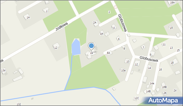 Strzeniówka, Jodłowa, 14, mapa Strzeniówka