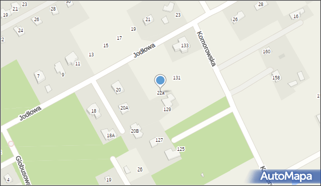 Strzeniówka, Jodłowa, 22a, mapa Strzeniówka