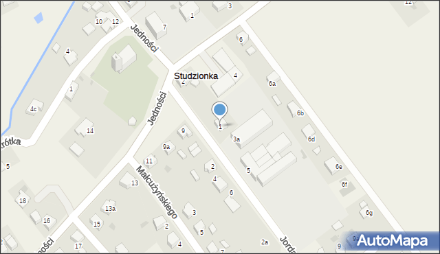 Studzionka, Jordana Henryka, 1, mapa Studzionka