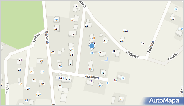 Świerczyniec, Jodłowa, 18, mapa Świerczyniec