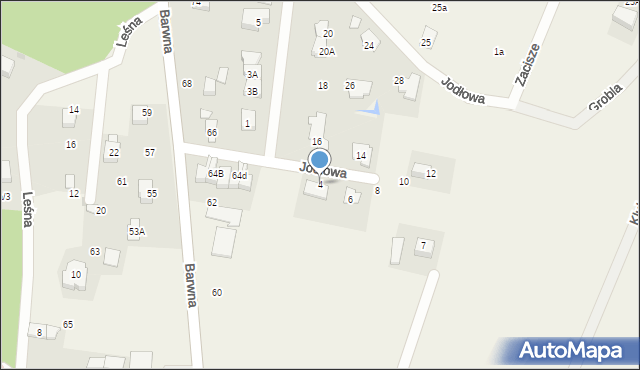 Świerczyniec, Jodłowa, 4, mapa Świerczyniec