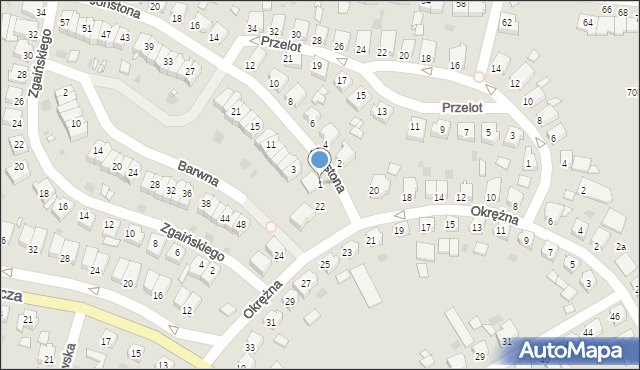 Szamotuły, Jonstona Jana, 1, mapa Szamotuły