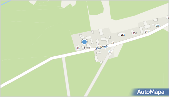 Szumin, Jodłowa, 8, mapa Szumin