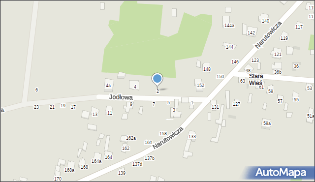 Szydłowiec, Jodłowa, 2, mapa Szydłowiec