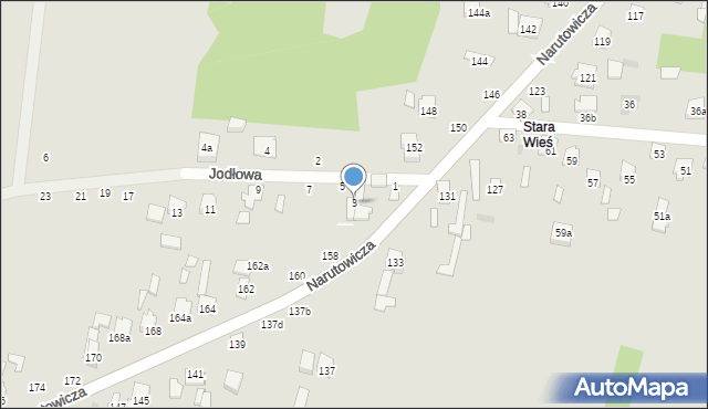 Szydłowiec, Jodłowa, 3, mapa Szydłowiec