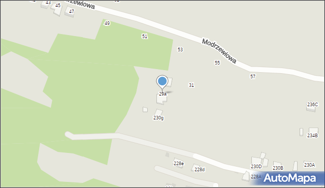 Tarnów, Jodłowa, 29a, mapa Tarnów