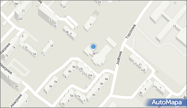 Tczew, Jodłowa, 15, mapa Tczew