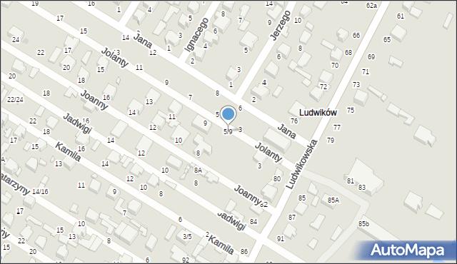 Tomaszów Mazowiecki, Jolanty, 5/9, mapa Tomaszów Mazowiecki