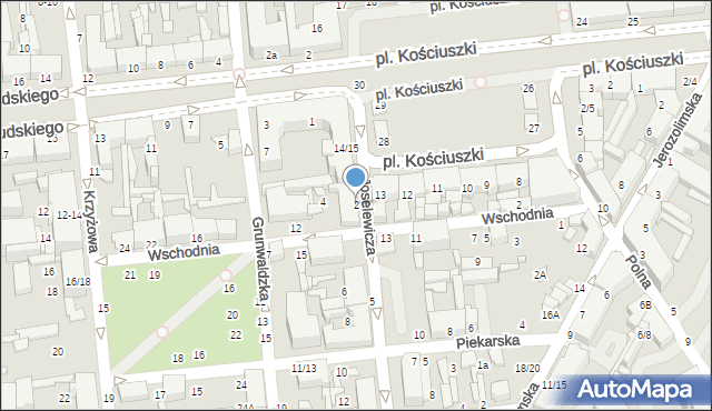 Tomaszów Mazowiecki, Joselewicza Berka, płk., 2, mapa Tomaszów Mazowiecki