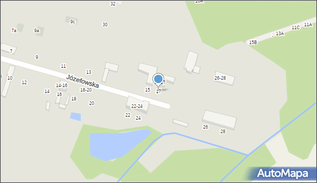 Tomaszów Mazowiecki, Józefowska, 17, mapa Tomaszów Mazowiecki