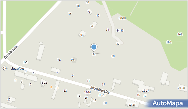 Tomaszów Mazowiecki, Józefowska, 9c, mapa Tomaszów Mazowiecki