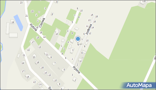 Tresta, Jodłowa, 5, mapa Tresta