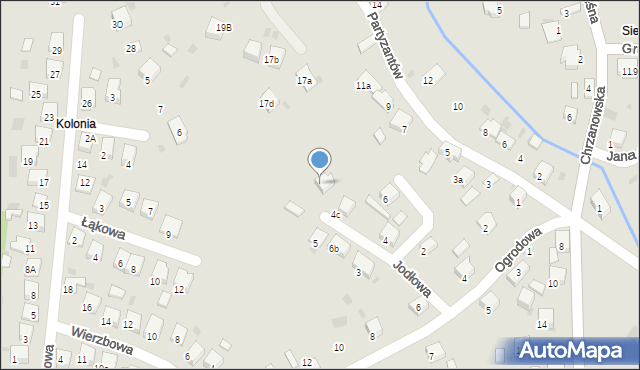 Trzebinia, Jodłowa, 10, mapa Trzebinia