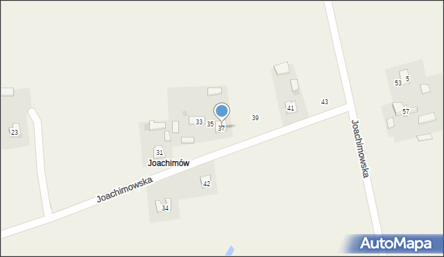 Turów, Joachimowska, 37, mapa Turów