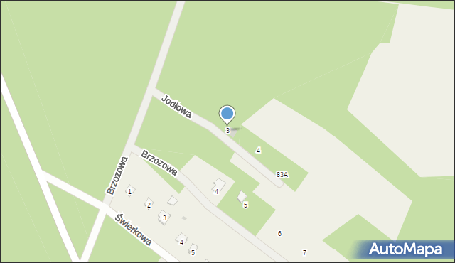 Udrzyn, Jodłowa, 3, mapa Udrzyn