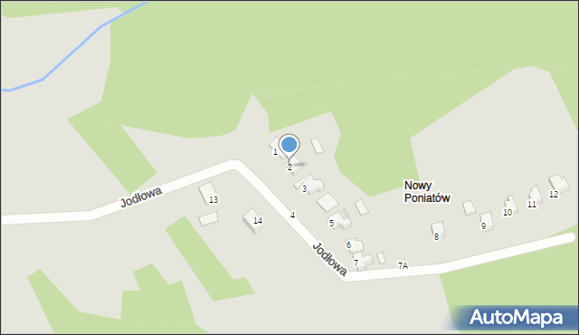 Wałbrzych, Jodłowa, 2, mapa Wałbrzycha