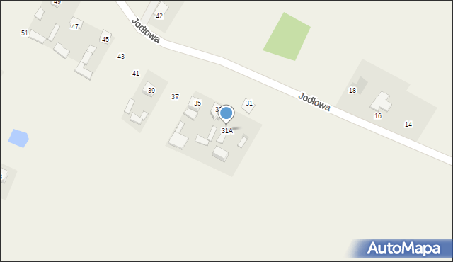 Wielogóra, Jodłowa, 31A, mapa Wielogóra