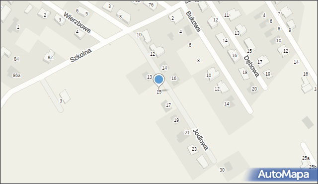 Wilkowice, Jodłowa, 15, mapa Wilkowice