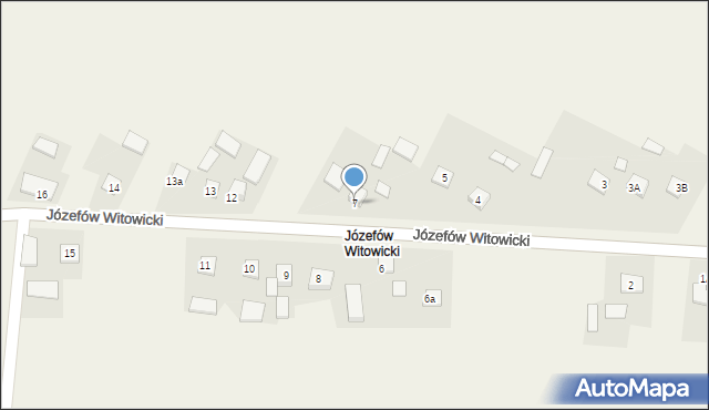 Witowice, Józefów Witowicki, 7, mapa Witowice