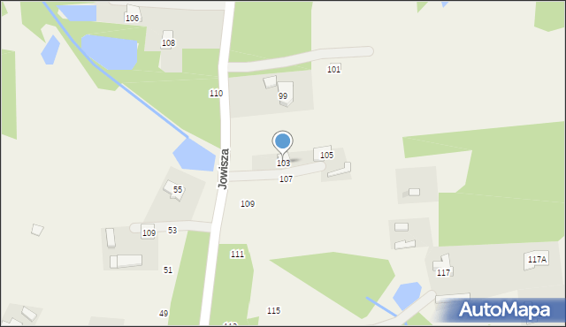Władków, Jowisza, 103, mapa Władków