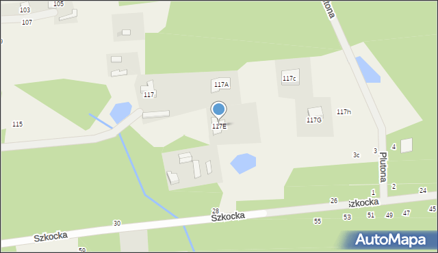 Władków, Jowisza, 117E, mapa Władków