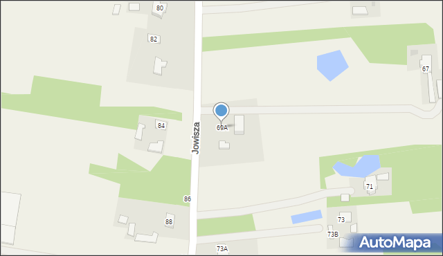 Władków, Jowisza, 69A, mapa Władków