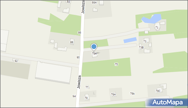 Władków, Jowisza, 73A, mapa Władków