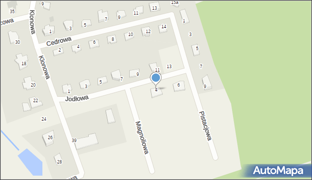 Wójtowo, Jodłowa, 4, mapa Wójtowo