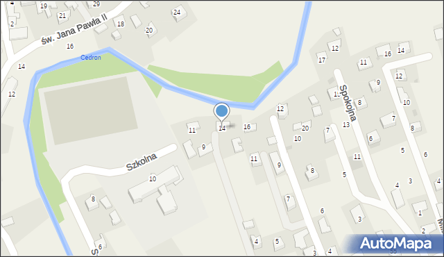 Wola Radziszowska, Jodłowa, 14, mapa Wola Radziszowska