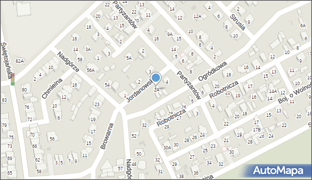 Wyszków, Jordanowska, 2A, mapa Wyszków