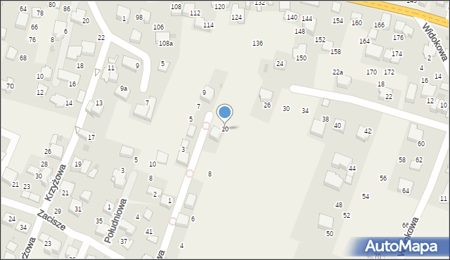 Zabierzów, Jodłowa, 10, mapa Zabierzów